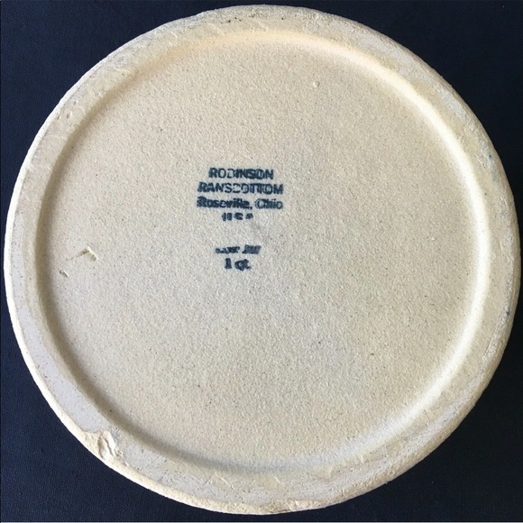 Vintage Robinson Ransbottom Pottery Crock Hand Painted Friends Me and Thee - Picture 4 of 4